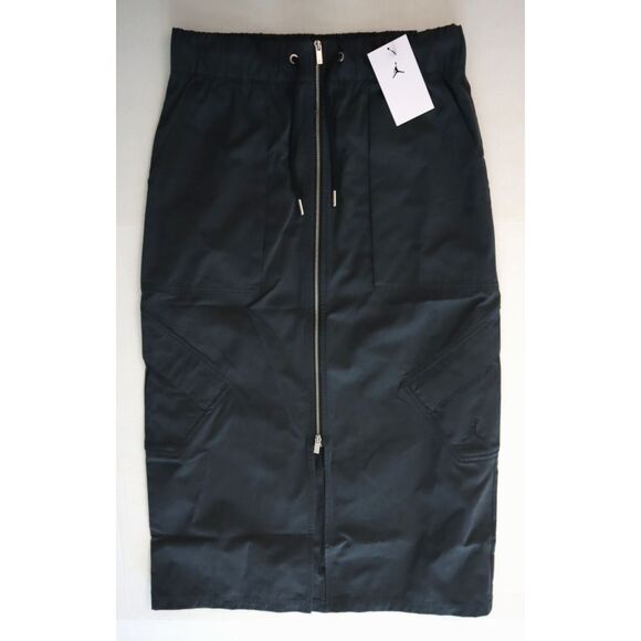 Jordan HF9462-010 Women's Sz Small Black Chicago 2-Way Front Zip Skirt - Picture 1 of 12